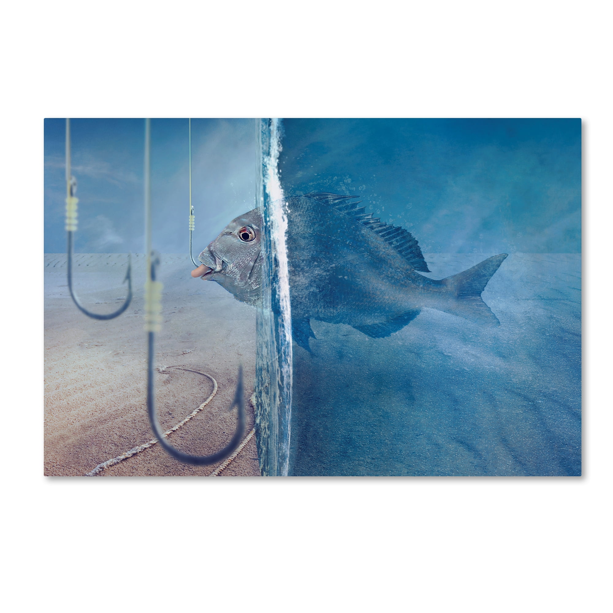 Trademark Fine Art 'Time To Eat At Outside' Canvas Art by Sulaiman Almawash