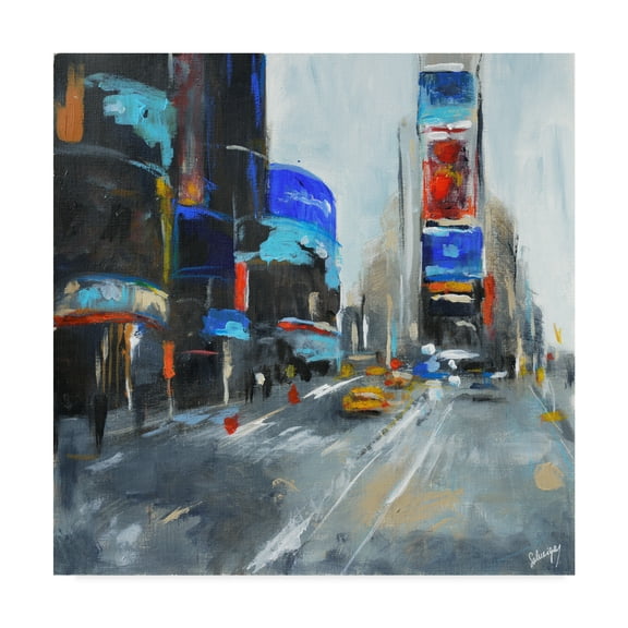 Trademark Fine Art 'Times Square New York' Canvas Art by Solveiga