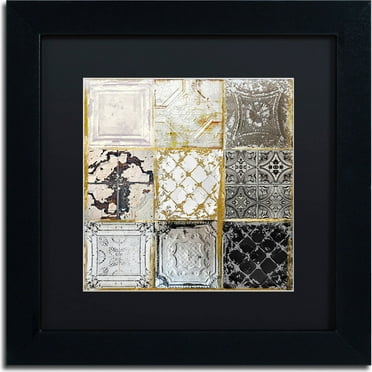 Trademark Fine Art "Tintypes" Canvas Art by Color Bakery, Black Matte, Black Frame