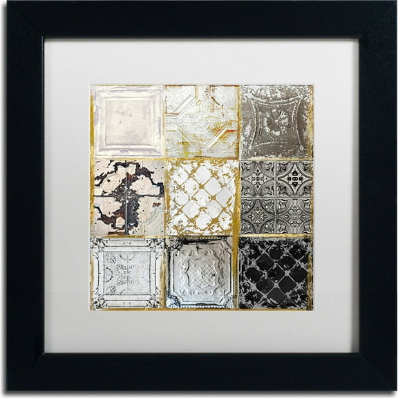 Trademark Fine Art "Tintypes" Canvas Art by Color Bakery, White Matte, Black Frame