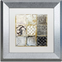 Trademark Fine Art "Tintypes" Canvas Art by Color Bakery, White Matte, Silver Frame