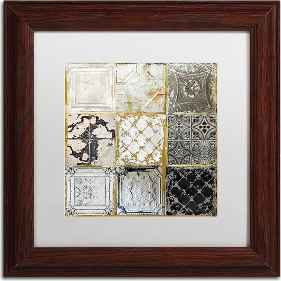 Trademark Fine Art "Tintypes" Canvas Art by Color Bakery, White Matte, Wood Frame