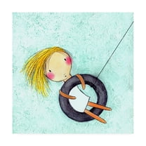 Trademark Fine Art 'Tire Swing' Canvas Art by Carla Sonheim