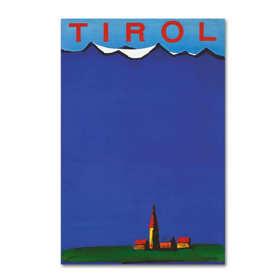 Trademark Fine Art 'Tirol' Canvas Art by Vintage Apple Collection