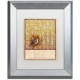 thumbnail image 1 of Trademark Fine Art 'Titmouse on Wallpaper' Canvas Art by Rachel Paxton, White Matte, Silver Frame, 1 of 4