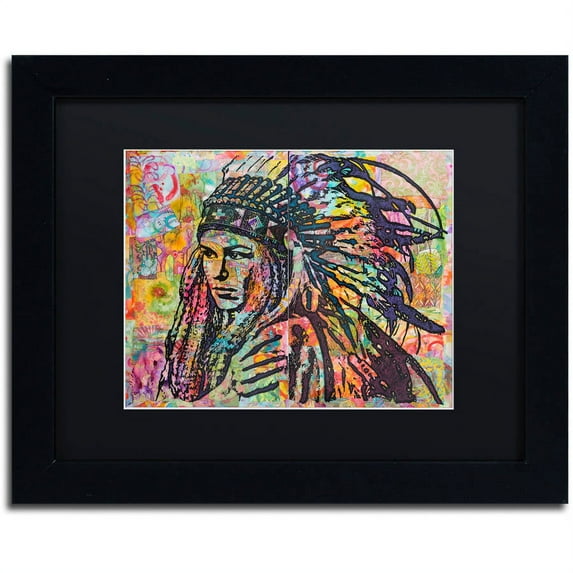 Trademark Fine Art "Tiva" Canvas Art by Dean Russo, Black Matte, Black Frame