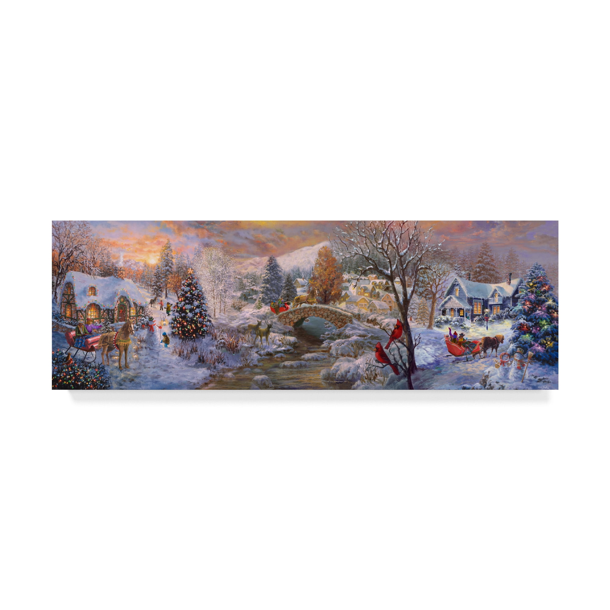 Trademark Fine Art 'To Grandmas House We Go' Canvas Art by Nicky Boehme