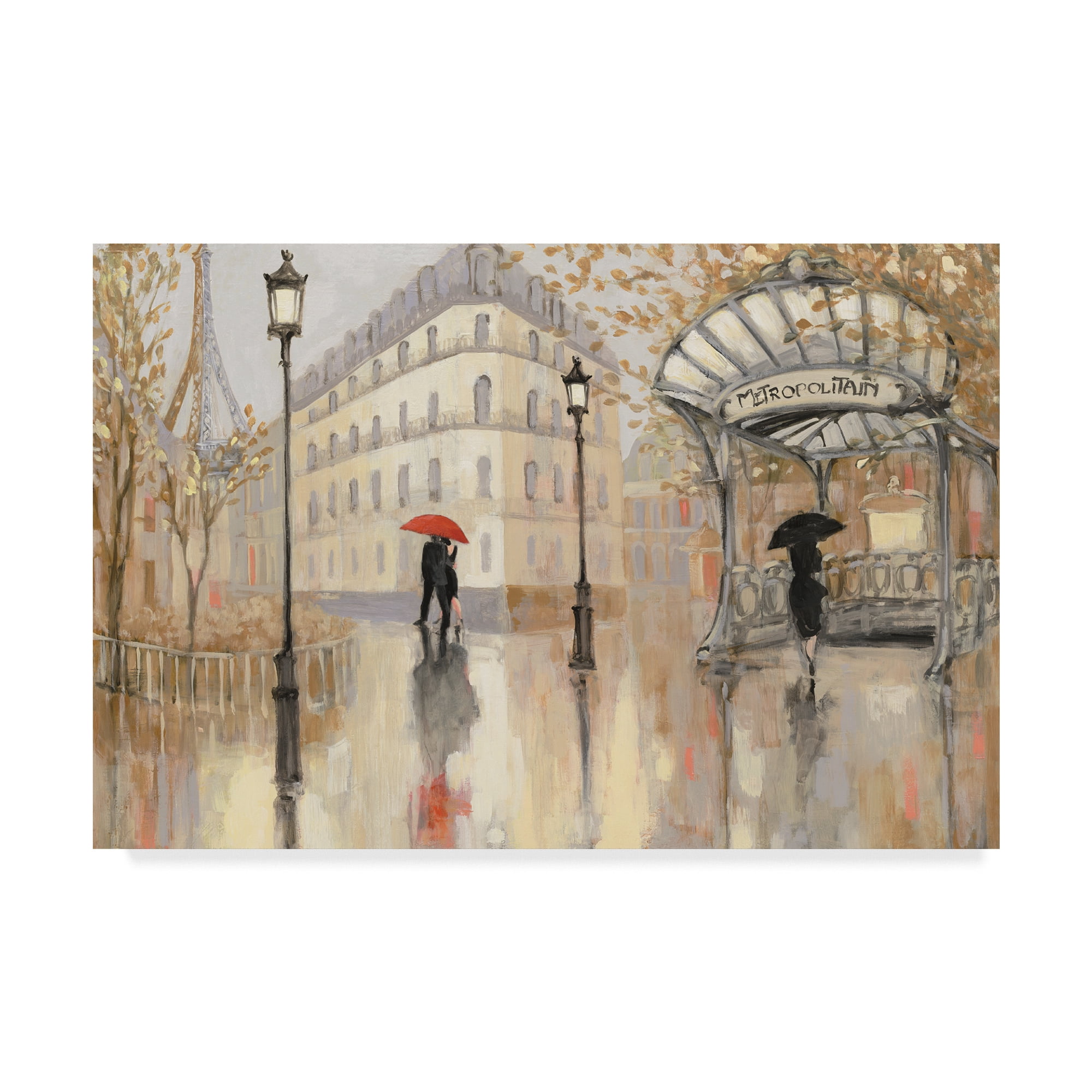 Trademark Fine Art 'To The Metro Blue Sky' Canvas Art by Julia Purinton