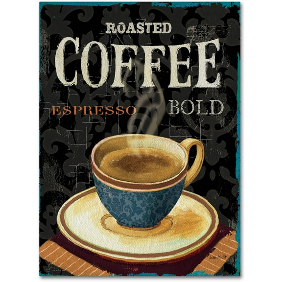 Trademark Fine Art "Today's Coffee IV" Canvas Art by Lisa Audit