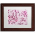thumbnail image 1 of Trademark Fine Art "Toile Fabrics IV" Canvas Art by Color Bakery White Matte, Wood Frame, 1 of 4