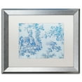 thumbnail image 1 of Trademark Fine Art 'Toile Fabrics V' Silver Framed Art by Color Bakery, 1 of 4