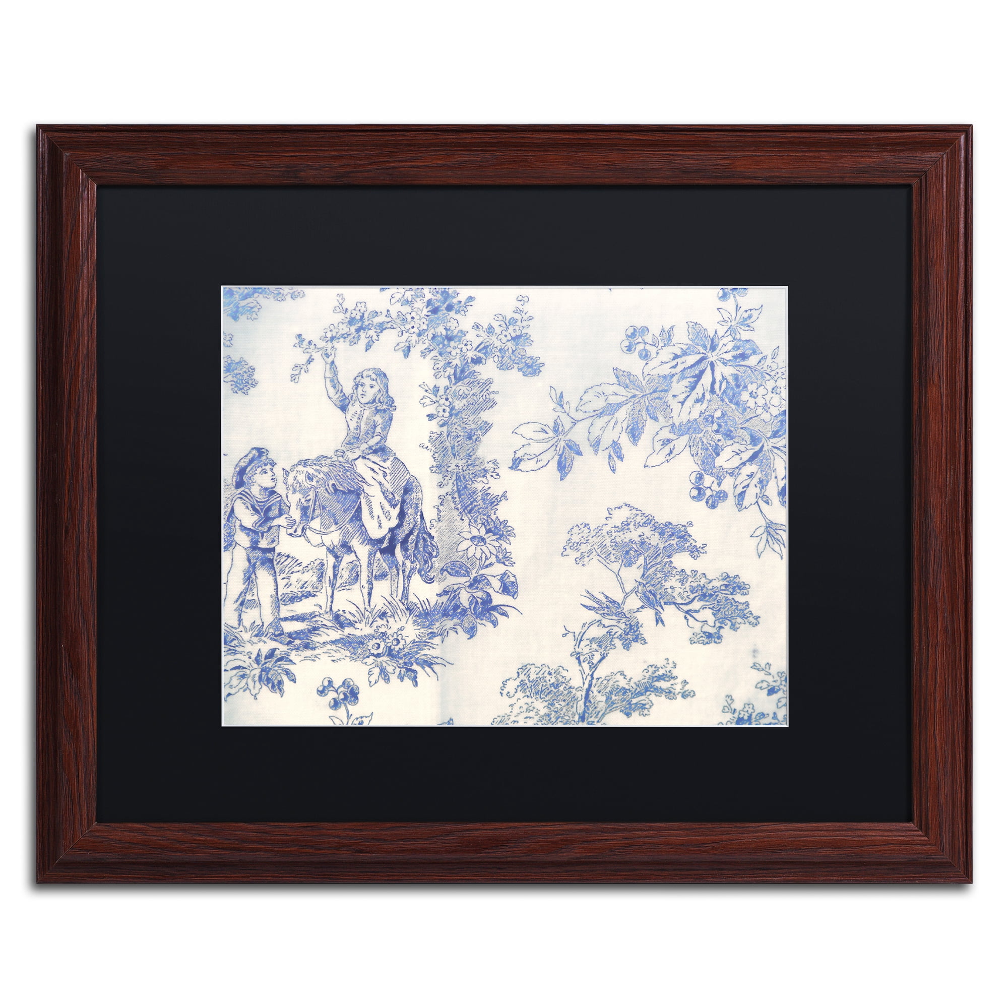 Trademark Fine Art 'Toile Fabrics VI' Matted Framed Art by Color Bakery