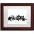 thumbnail image 1 of Trademark Fine Art "Tokyo Japan Skyline B&W" Canvas Art by Michael Tompsett, White Matte, Wood Frame, 1 of 4