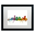 thumbnail image 1 of Trademark Fine Art 'Toledo Ohio Skyline' Canvas Art by Michael Tompsett, White Matte, Black Frame, 1 of 4
