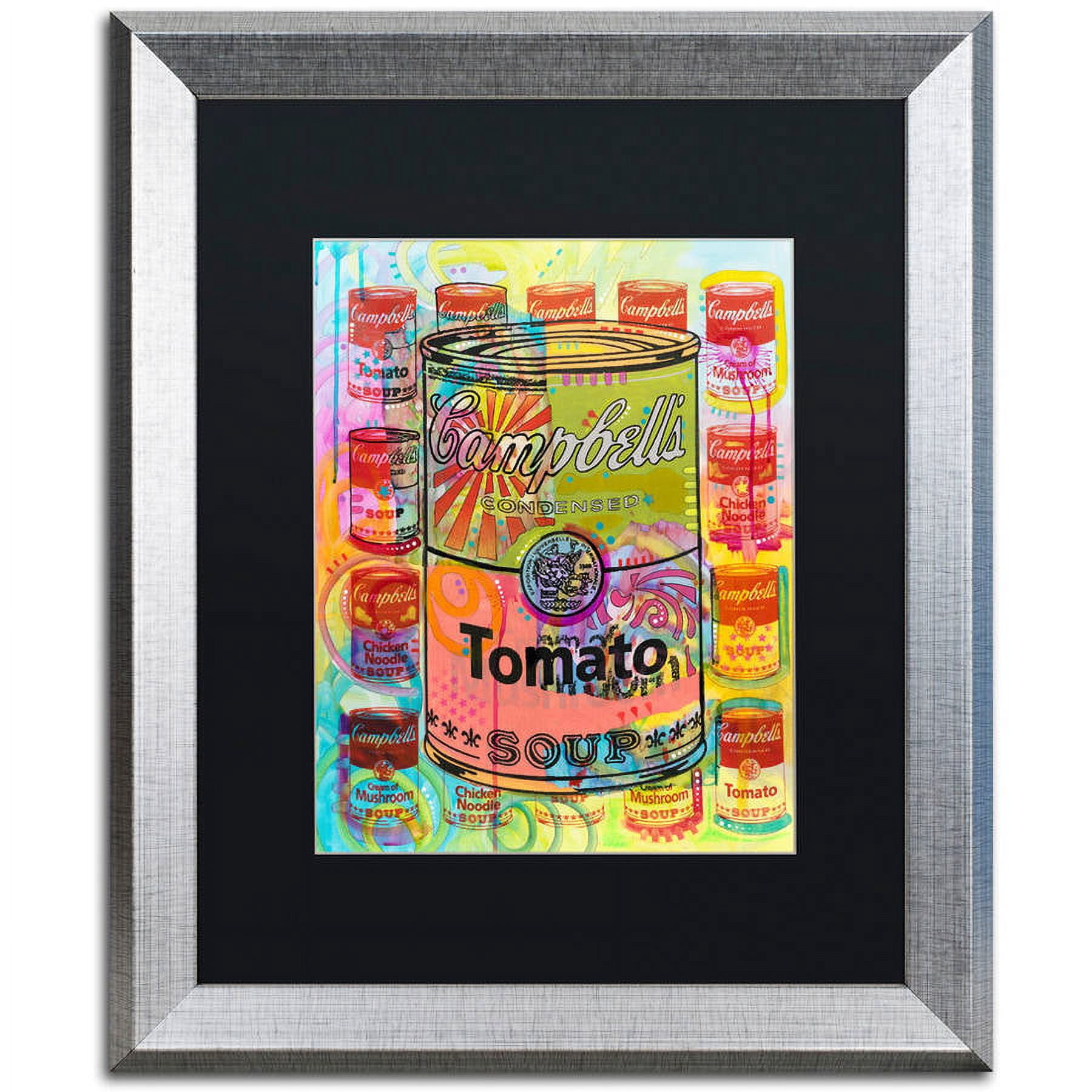 Trademark Fine Art "Tomato" Canvas Art by Dean Russo, Black Matte, Silver Frame