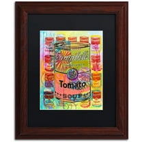 Trademark Fine Art "Tomato" Canvas Art by Dean Russo, Black Matte, Wood Frame