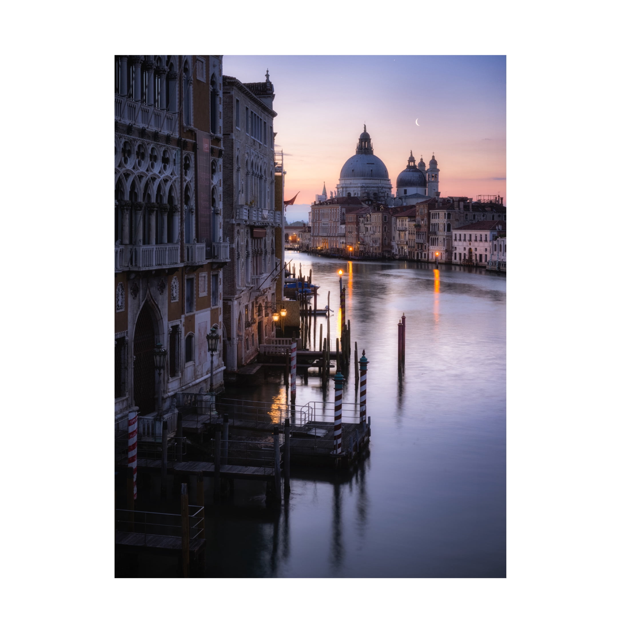 Trademark Fine Art Tomaz Klemensak  Venice, sunrise from the Academia bridge Canvas Wall Art