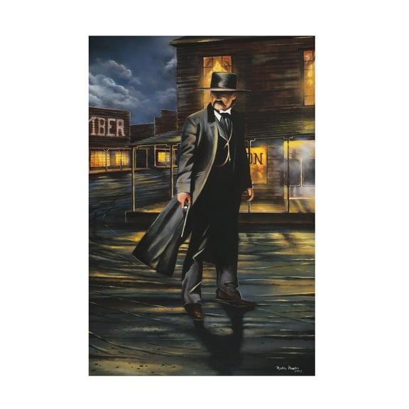 Trademark Fine Art Geno Peoples Tombstone Canvas Wall Art - 12x19