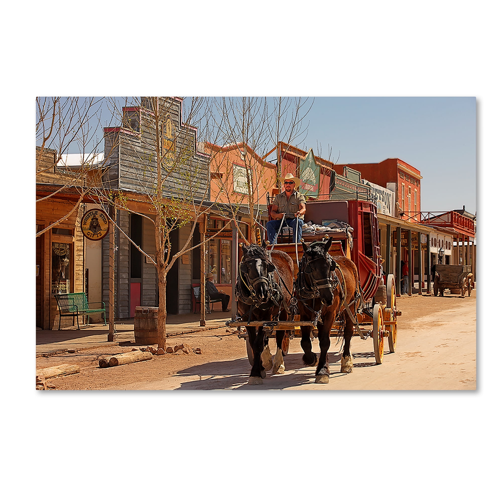 Trademark Fine Art 'Tombstone X' Canvas Art by Mike Jones Photo