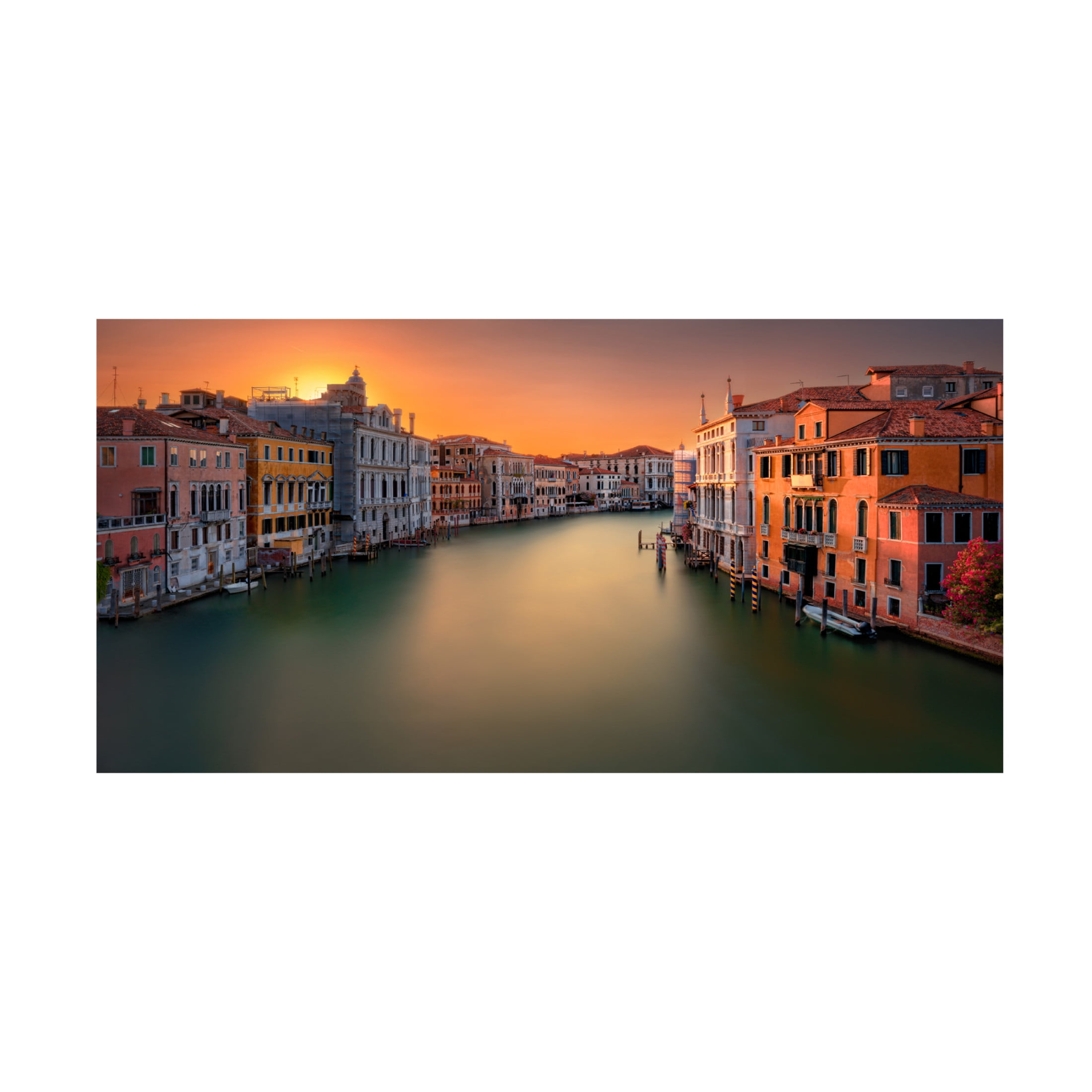 Trademark Fine Art Tommaso Pessotto Sunset in Venice Canvas Wall Art