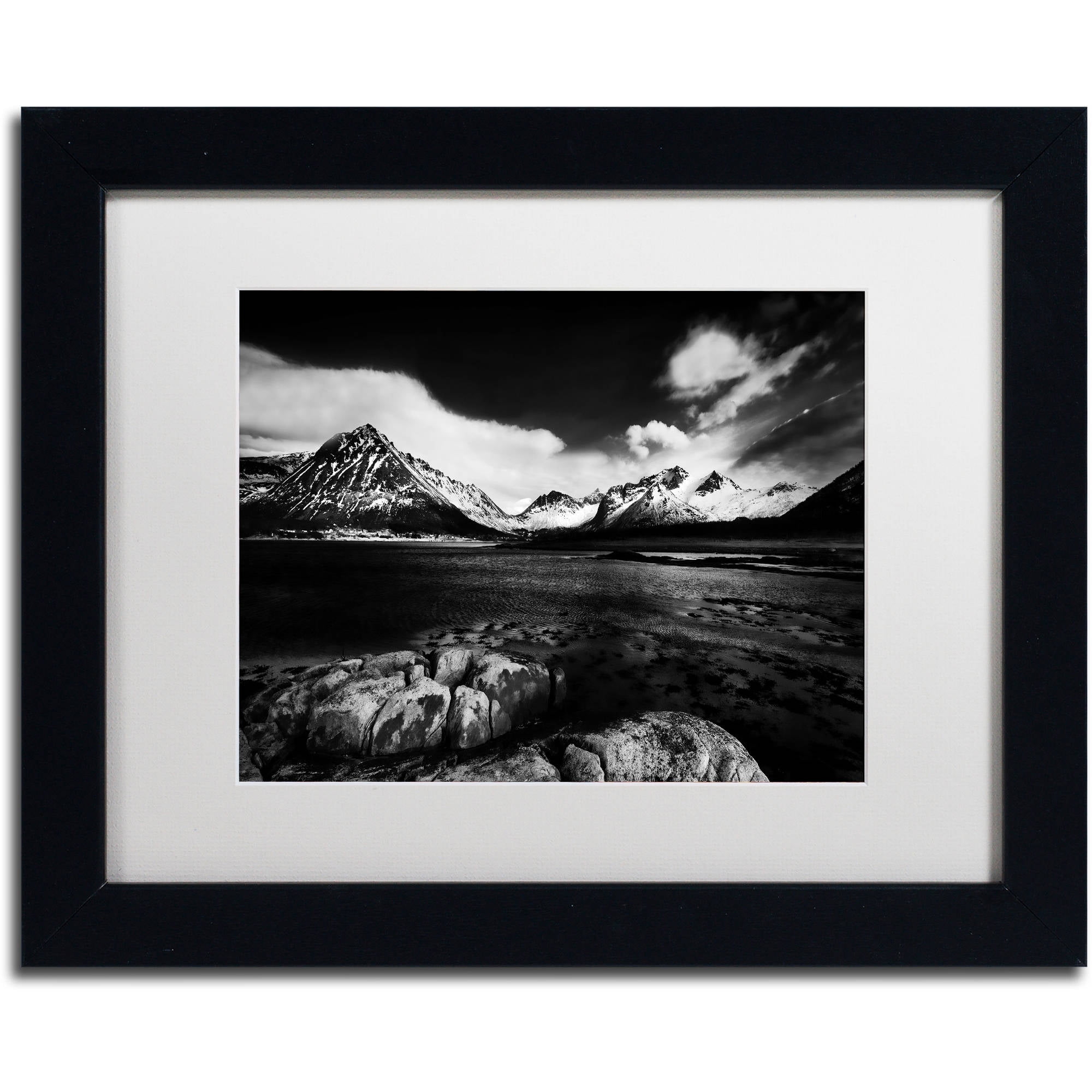 Trademark Fine Art "Took So Long" Canvas Art by Philippe Sainte-Laudy White Matte, Black Frame