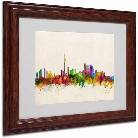 Trademark Fine Art "Toronto, Canada" Canvas Art by Michael Tompsett, Wood Frame