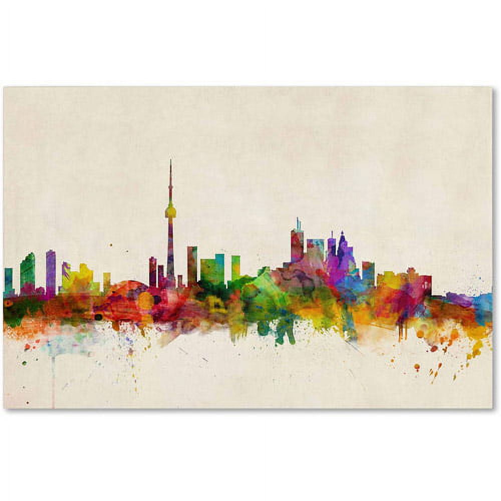 Trademark Fine Art "Toronto, Canada" Canvas Art by Michael Tompsett