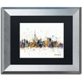 thumbnail image 1 of Trademark Fine Art "Toronto Canada Skyline Purple" Canvas Art by Michael Tompsett, Black Matte, Silver Frame, 1 of 4