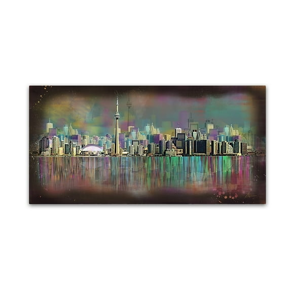 Trademark Fine Art 'Toronto' Canvas Art by Ellicia Amando