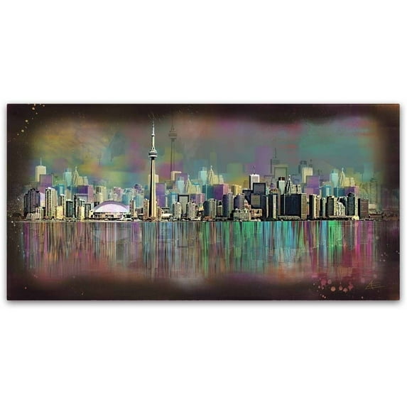Trademark Fine Art 'Toronto' Canvas Art by Ellicia Amando