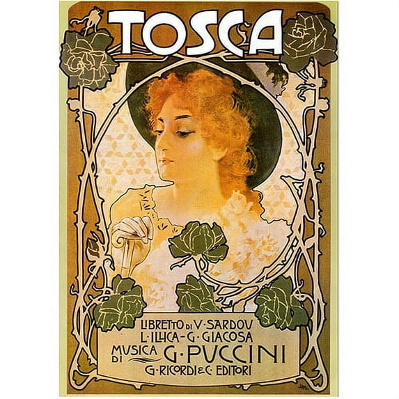 Trademark Fine Art "Tosca" Canvas Art by Leopoldo Metlicovitz