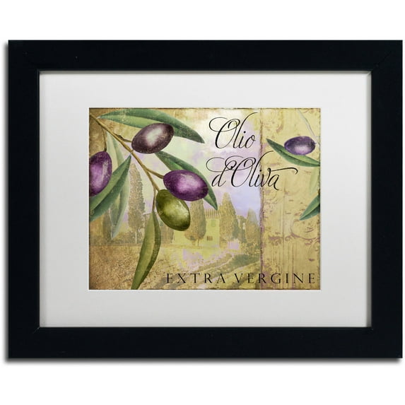 Trademark Fine Art "Toscana II" Canvas Art by Color Bakery White Matte, Black Frame