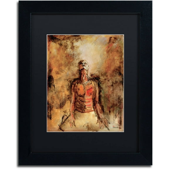 Trademark Fine Art "Totally Surrender" Canvas Art by Joarez, Black Matte, Black Frame