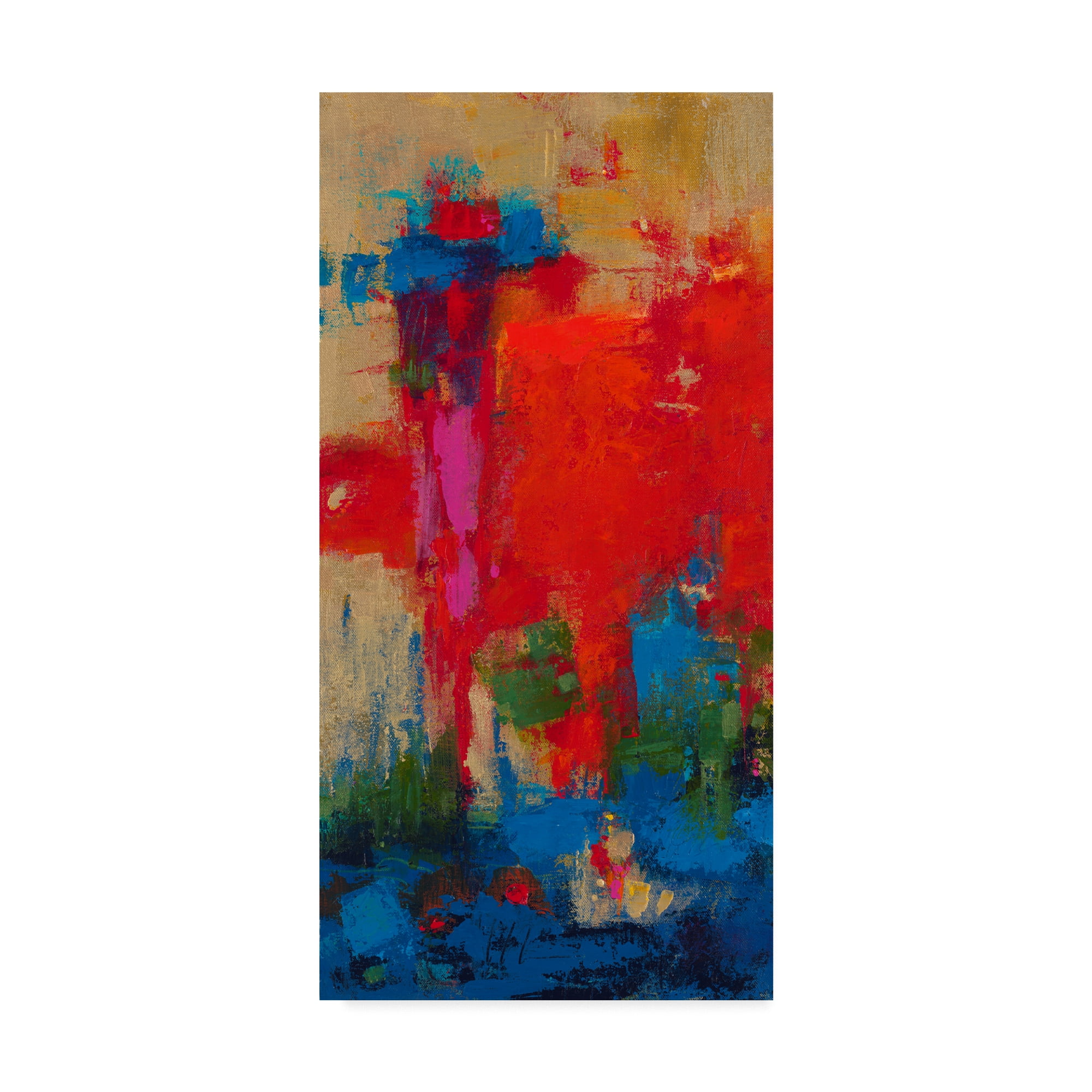 Trademark Fine Art 'Totem Brushstrokes' Canvas Art by Janet Bothne