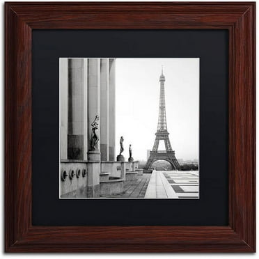 Trademark Fine Art "Tour Eiffel 5" Canvas Art by Alan Blaustein, Black Matte, Wood Frame