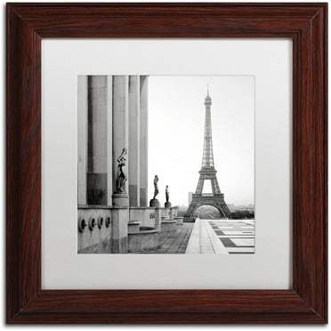 Trademark Fine Art "Tour Eiffel 5" Canvas Art by Alan Blaustein, White Matte, Wood Frame