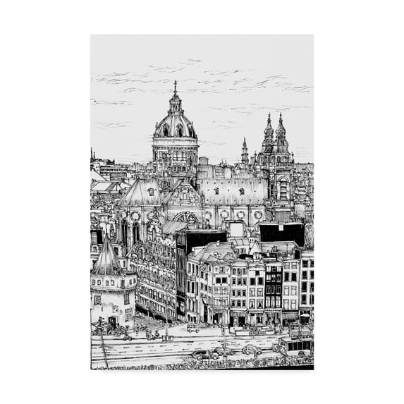 Trademark Fine Art 'Tour of Europe V' Canvas Art by Melissa Wang