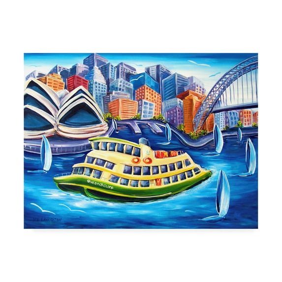 Trademark Fine Art 'Tourist Ferry' Canvas Art by Deborah Broughton