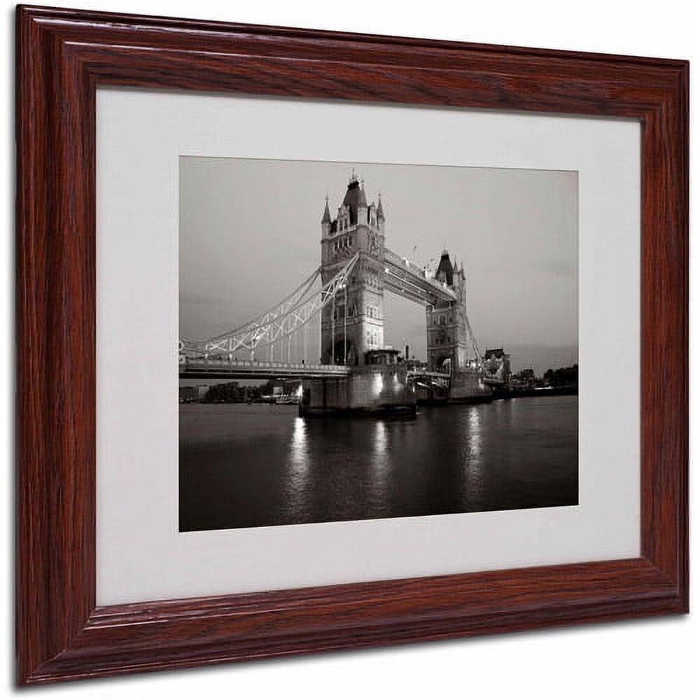 Trademark Fine Art "Tower Bridge I" Framed Canvas Art by Chris Bliss