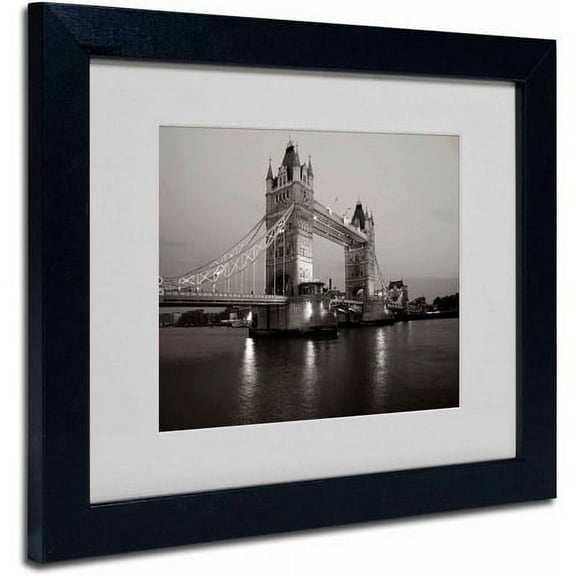 Trademark Fine Art "Tower Bridge I" Framed Canvas Art by Chris Bliss