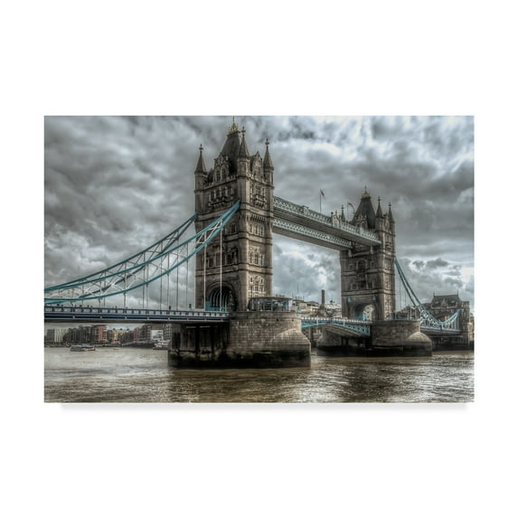 Trademark Fine Art 'Tower Bridge London' Canvas Art by Giuseppe Torre