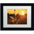 thumbnail image 1 of Trademark Fine Art "Train Depot" Canvas Art by Jason Shaffer, White Matte, Black Frame, 1 of 1