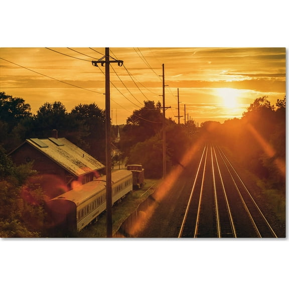 Trademark Fine Art "Train Depot" Canvas Art by Jason Shaffer
