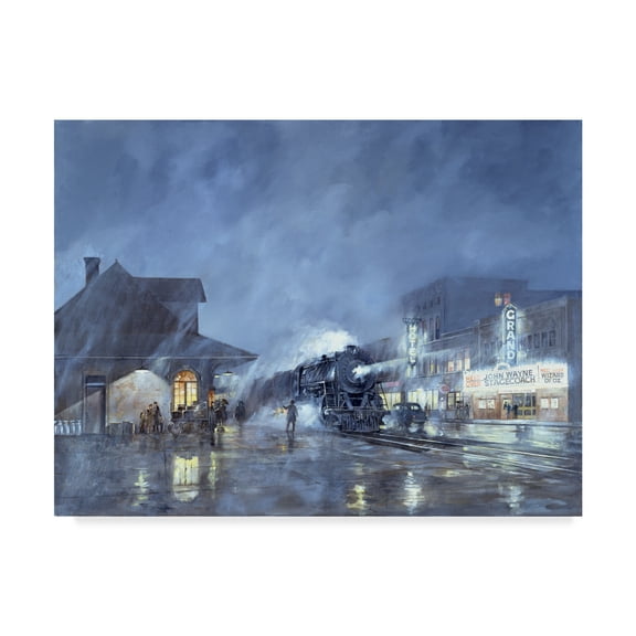 Trademark Fine Art 'Train Station' Canvas Art by Jack Wemp