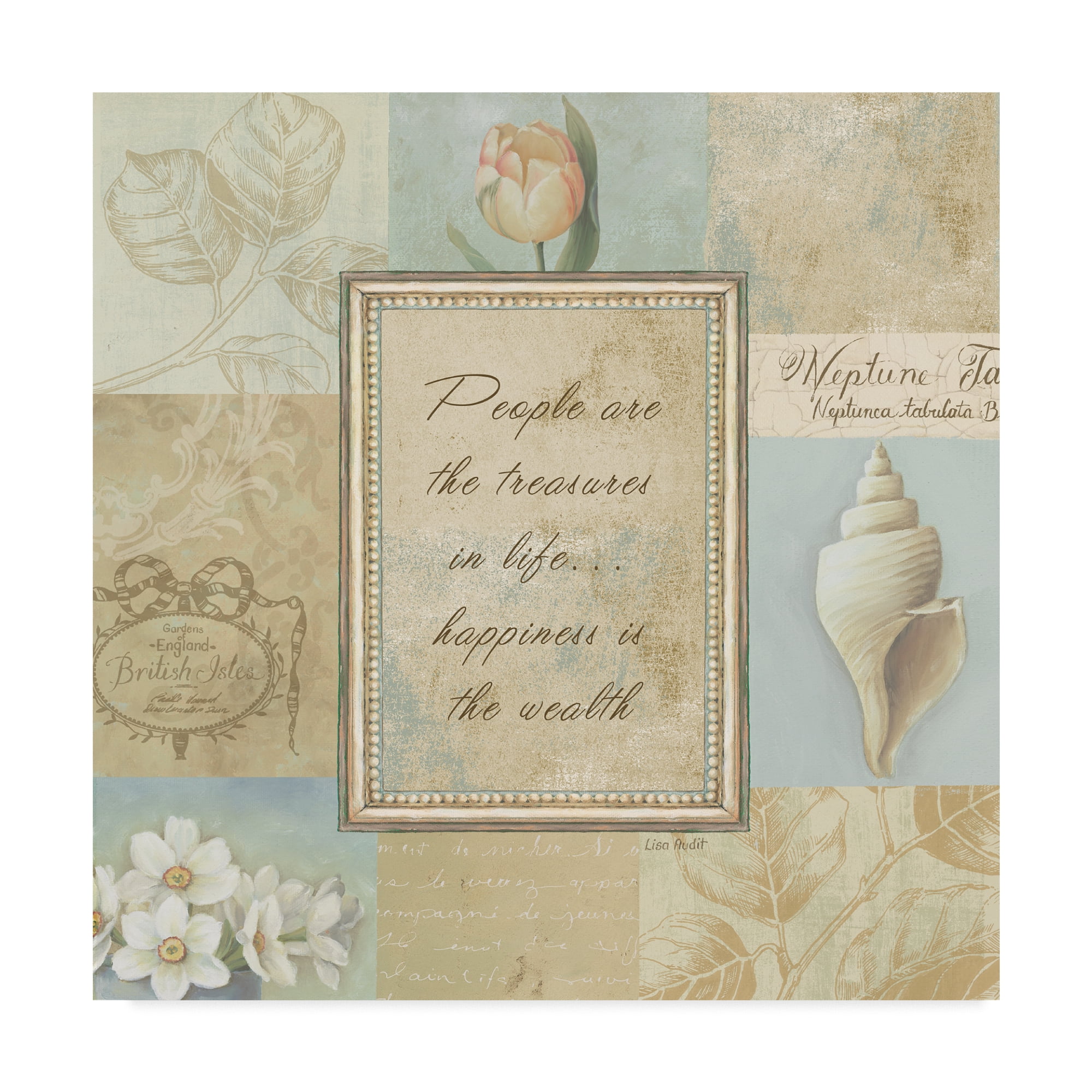 Trademark Fine Art 'Tranquil Bath III' Canvas Art by Lisa Audit