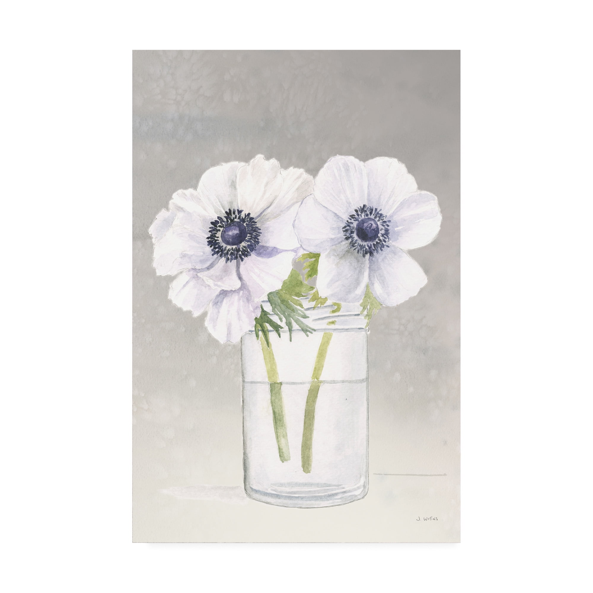 Trademark Fine Art 'Tranquil Blossoms I' Canvas Art by James Wiens