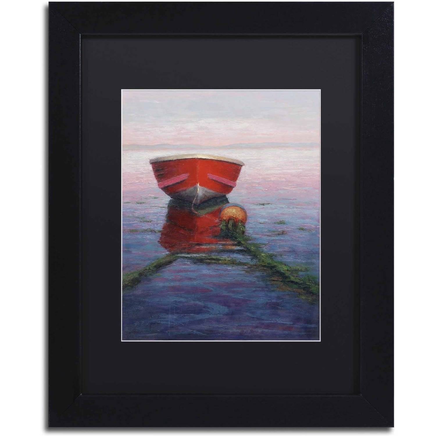 Trademark Fine Art 'Tranquilty' Canvas Art by Daniel Moises, Black Matte, Black Frame