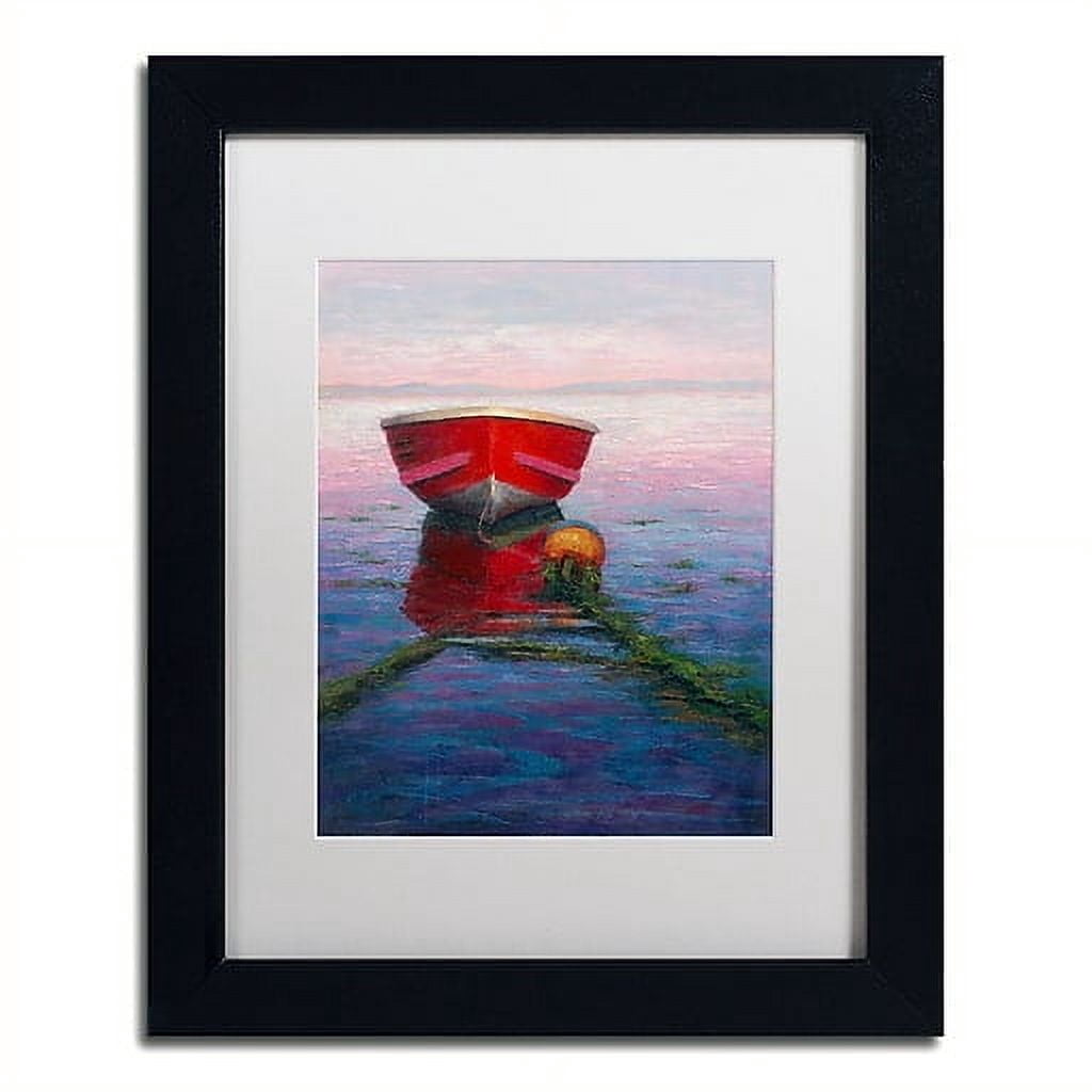 Trademark Fine Art 'Tranquilty' Canvas Art by Daniel Moises, White Matte, Black Frame