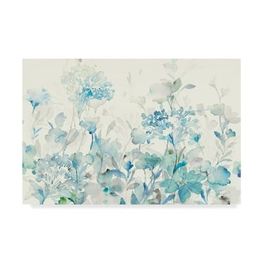 Trademark Fine Art 'Translucent Garden Blue Crop' Canvas Art by Danhui Nai