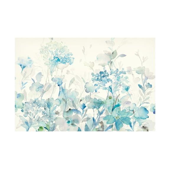 Trademark Fine Art 'Translucent Garden Blue Crop' Canvas Art by Danhui Nai